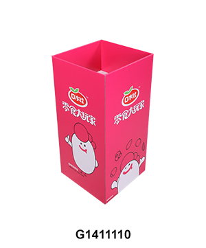 Corrugated Display Square Dump Bins for Snack