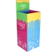 Corrugated Display Square Dump Bins with Header