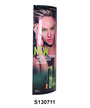 Cosmetics POP Elliptical Column Display