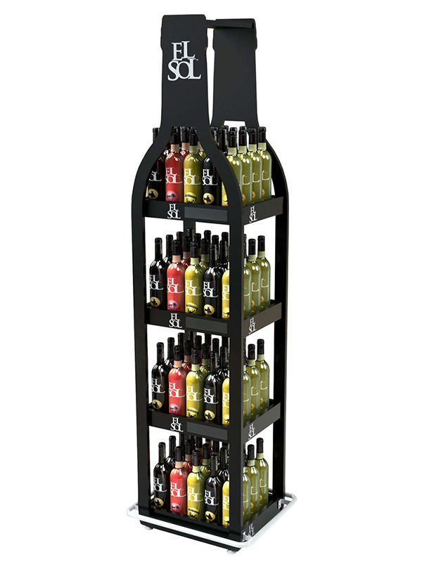 Permanent display-wine metal display Permanent display-wine metal display