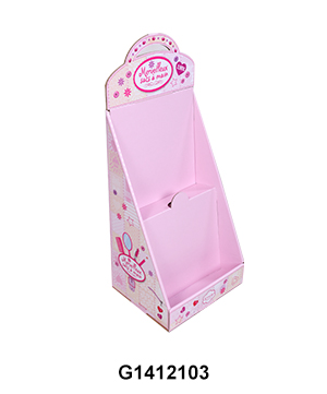 2 Tiers Counter Display Unit with Removable Header