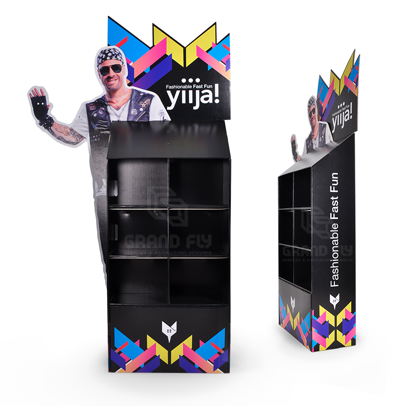 Cardboard Floor Display Stand with 3D Life-Side Side Panel-3 Cardboard Floor Display Stand with 3D Life-Side Side Panel-3
