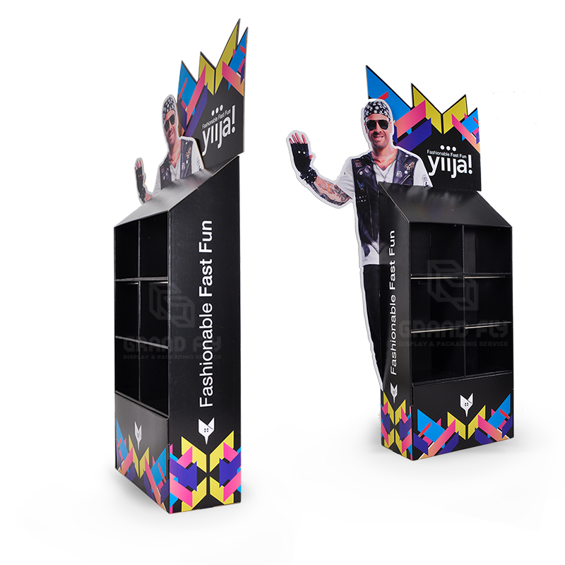 Cardboard Floor Display Stand with 3D Life-Side Side Panel-4 Cardboard Floor Display Stand with 3D Life-Side Side Panel-4