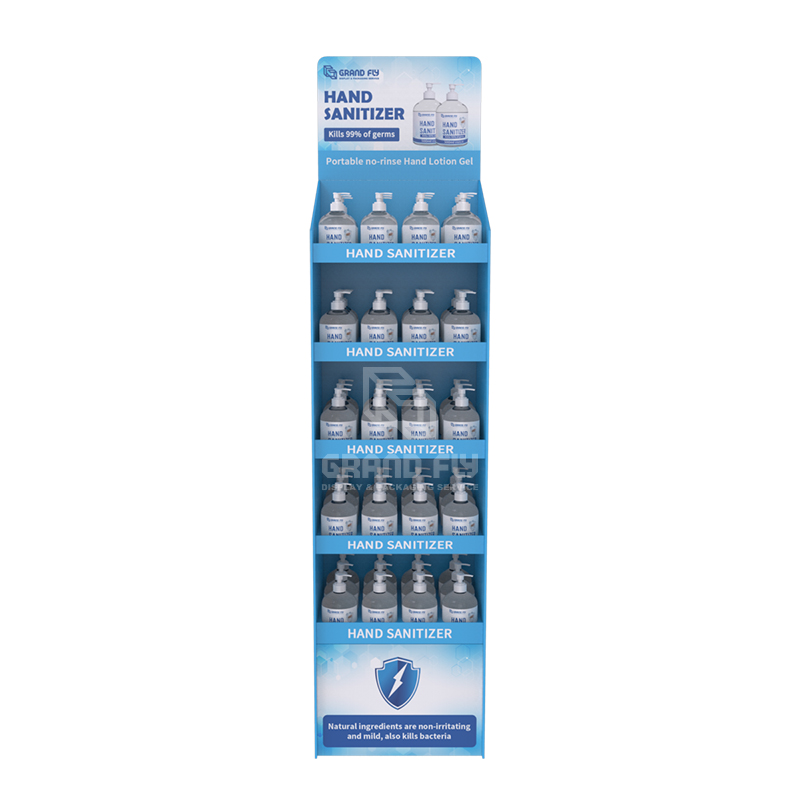 Cardboard Temporary POS FSDU Hand Sanitiser Retail Display Stand Units-2 Cardboard Temporary POS FSDU Hand Sanitiser Retail Display Stand Units-2