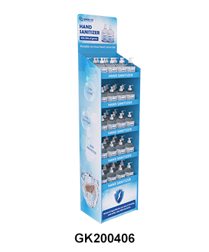 Cardboard Temporary POS FSDU Hand Sanitiser Retail Display Stand Units