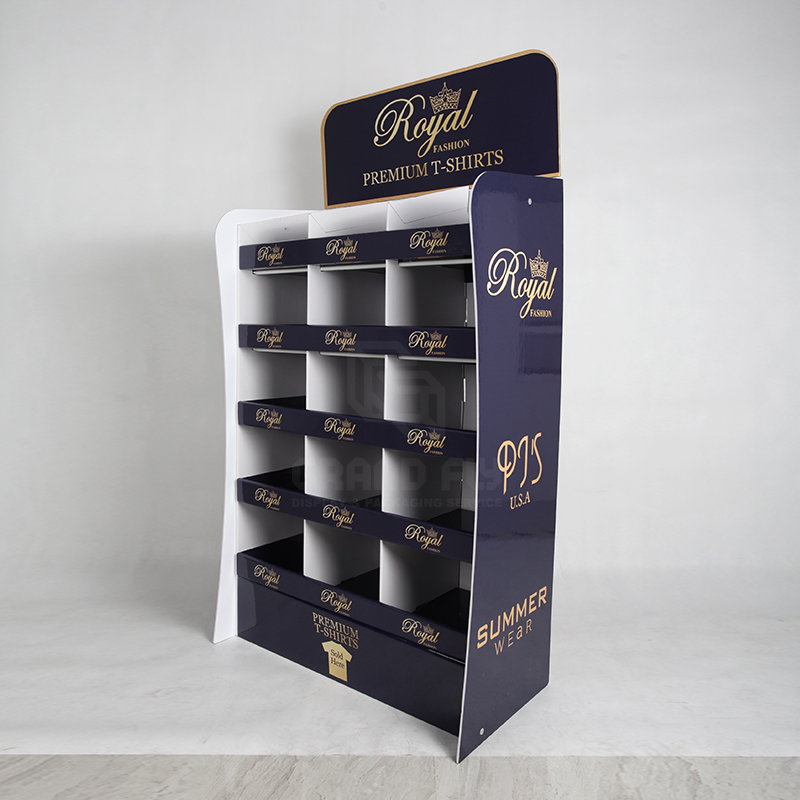 Clothing & Garment POS Shelf display with Compartments-3 Clothing & Garment POS Shelf display with Compartments-3