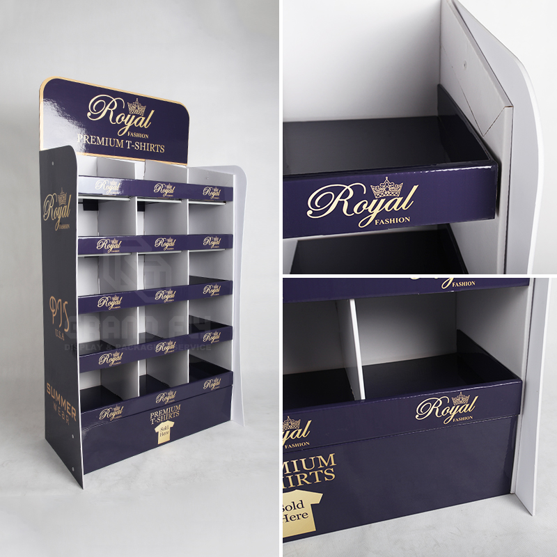 Clothing & Garment POS Shelf display with Compartments-4 Clothing & Garment POS Shelf display with Compartments-4