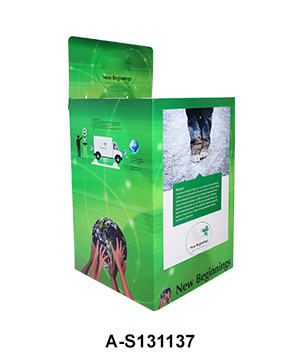 Stackable POS Carton Square Dump Bin for Children's Shoe
