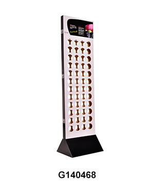2 Side Cardboard Floor Water Bottle Display Rack