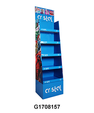 5 Shelf School Supplies Cardboard Retail Point of Sale Display Stand
