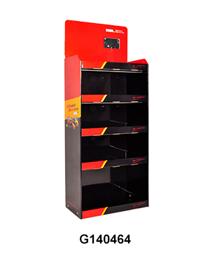 5 Shelf Cardboard Retail Display Stands with LCD fo