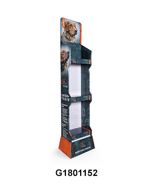 Corrugated Free Standing Display Stand for Dog Food