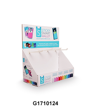 Countertop Display with Peg Hook for Mobile Accessories