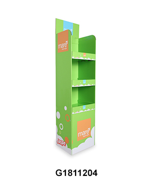 Custom Design Retail Cardboard Display Stands with 3 Tier for Kitchenware