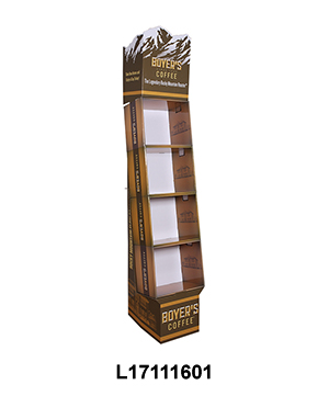 Custom Floor Shipper Displayer Stand for Coffee BeanPowder