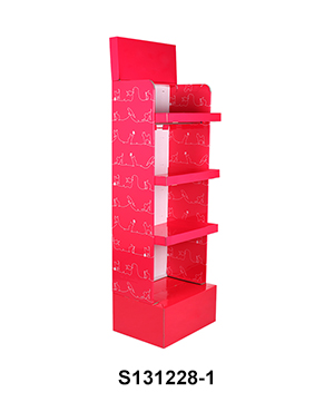 Custom POP Temporary Displays with 4 Shelves for Dog Food