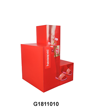 POP Advertising Cardboard Retail Shop Display for Slipper